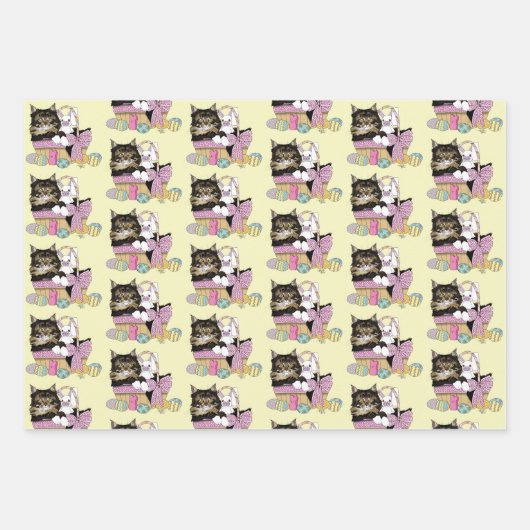 Paasmand TabbyKitten Inpakpapier Vel (Voorkant)