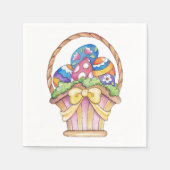 Paasmandje - Papier Napkins Servetten (Voorkant)