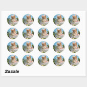 Paasmandje Puppy Ronde Sticker (Vel)