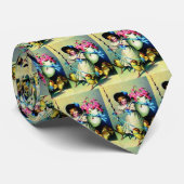 paasmeisje en Baby Stropdas (Opgerold)