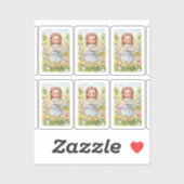 Paasmeisje Sticker (Vel)