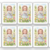 Paasmeisje Sticker (Voorkant)