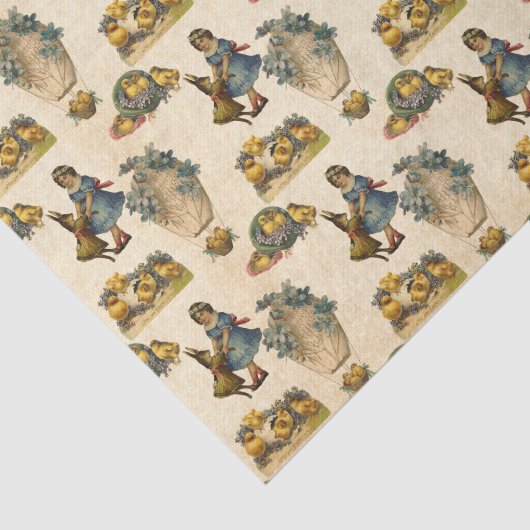 paasmeisje tissuepapier (Detail)