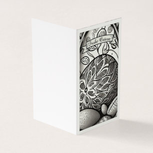 Paasmotief monochrome Cartoon met Paaseieren 97330 Kaart