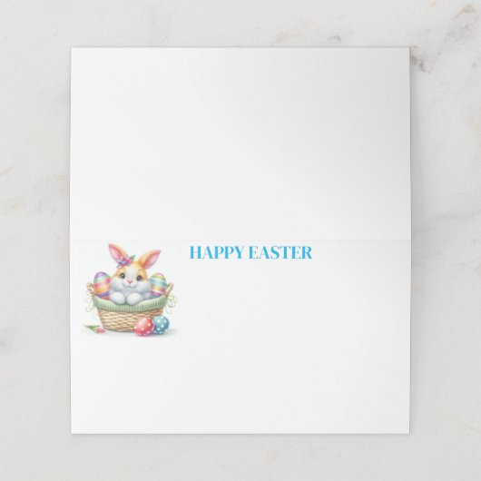 Paasnaam Plaatskaart (Buitenkant ongevouwen)