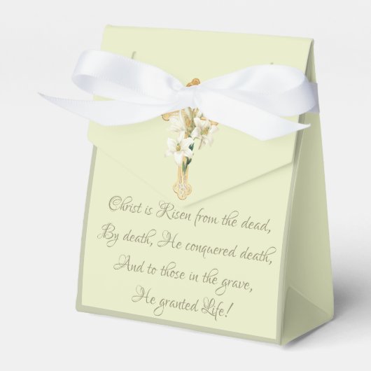 Paasopstanding Pascha Gebed gunst Religieus Bedankdoosjes (Voorkant Zijde)