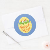 PaasOscar de Grouch Ronde Sticker (Envelop)