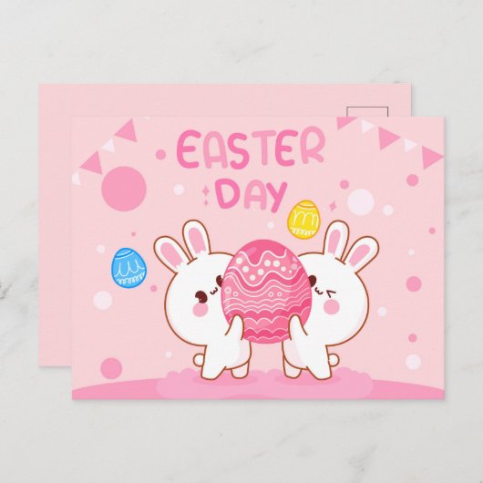 PaaspaasBriefkaart bevestigen Briefkaart (Voorkant / Achterkant)