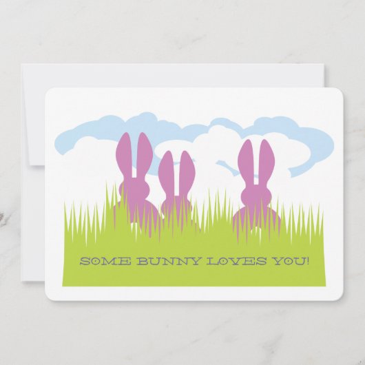 paaspakketkaart aankondiging (Voorkant)