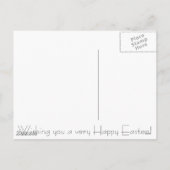 paaspakketkaart feestdagenkaart (Achterkant)