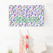 Paaspartij Eieren met tante Kleur Pasen Roze Spandoek (Insitu)