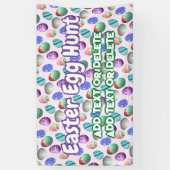 Paaspartij Eieren met tante Kleur Pasen Roze Spandoek (Verticaal)