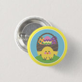 Paaspartij voor coloful Chick en paaseieren Ronde Button 3,2 Cm (Voorkant /achterkant)