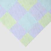 Paaspastel Kleuren Plain Pattern Custom Tissuepapier (Detail)