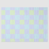 Paaspastel Kleuren Plain Pattern Custom Tissuepapier (Voorkant)