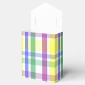 Paaspastel Plaid Spring Pattern Bedankdoosjes (Geopend)