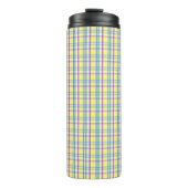 Paaspastel Plaid Spring Pattern Thermosbeker (Voorkant)