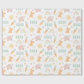 Paaspatroon bevestigen cadeaupapier (Vlak)