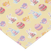 Paaspatroonmiddelmatige champagne Table Runner Korte Tafelloper (Hoek)