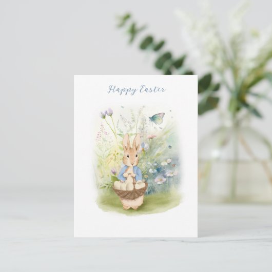 PaasPeter Rabbit Briefkaart (Staand voorkant)
