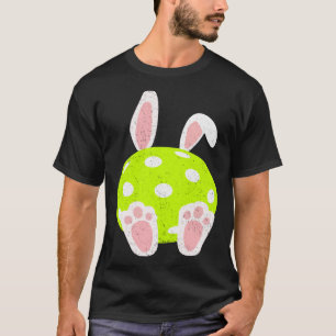Paaspickleball konijntje oren bal schattig konijn t-shirt