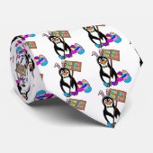 Paaspinguïn met gekleurde eieren stropdas (Opgerold)