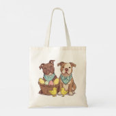 Paaspit Bull Dogs Tote Bag (Achterkant)