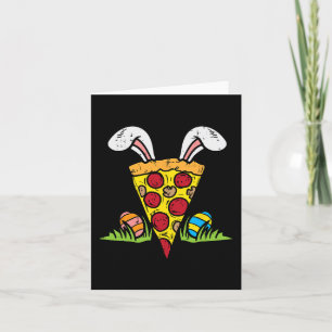 Paaspizza Slice Bunny Oars Leuke Snack Food Lover Kaart