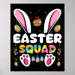 Paasploeg Eierjacht Konijn Groep Matching  Poster