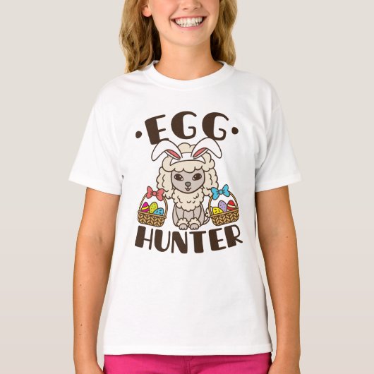 Paaspoedel Ei Hunter Hond T-shirt (Voorkant)