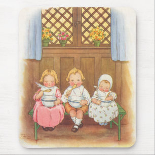 paasportret voor warme kinderen muismat