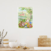 paasposter met kerk poster (Keuken)