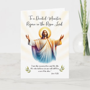 Paasprediker Jezus is verrezen, verheug u over de Kaart