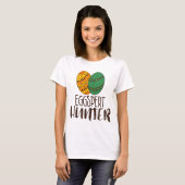 Paaspun Funny Eggspert Hunter Quote T-shirt (Voorkant volledig)