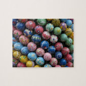 Paaspuzzle met handmatige verf legpuzzel (Horizontaal)