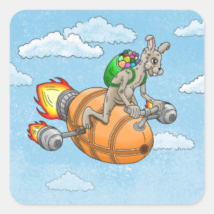 paasrakshaas vierkante sticker