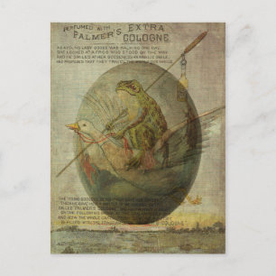 Paasreis van Goose en Frog Feestdagenkaart