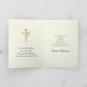 Paasreligieuze Opstanding Jezus Christelijk Feestdagen Kaart (Binnen)