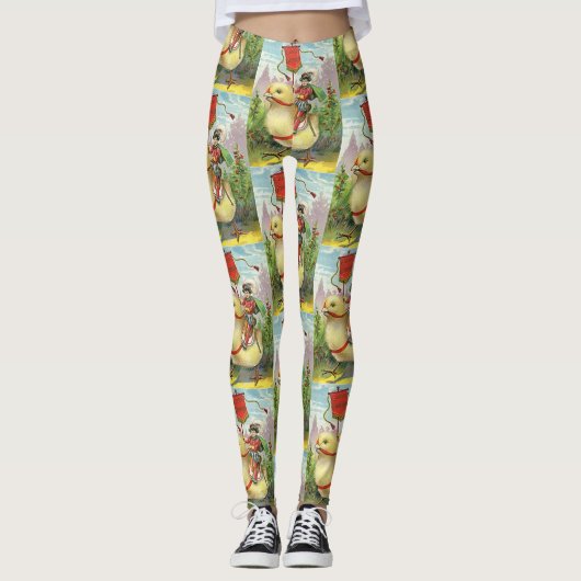 Paasreus Baby Chick Riding Leggings (Voorkant)