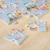 Paasritters Jigzaag Puzzle Legpuzzel (Zijkant)