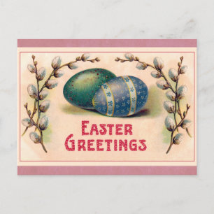 paasroze eieren briefkaart