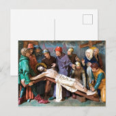 Paasscène van de kruisiging. briefkaart (Voorkant / Achterkant)