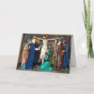 Paasscène van de kruisiging. kaart