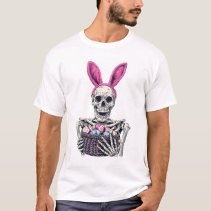Paasschedel � Grappig Konijn Skelet T-shirt