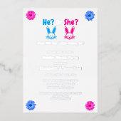 Paasseksfeest Folie Uitnodiging (Voorkant)