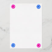 Paasseksfeest Folie Uitnodiging (Achterkant)