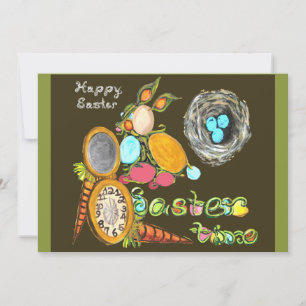 paastijd bunny Egg Vine Watch Happy Pasen Aankondiging
