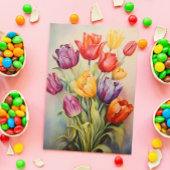  Paastulpen Bloemen Briefkaart