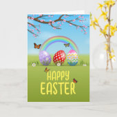 Paasvakantie Kaart voor groet (Gele Bloem)