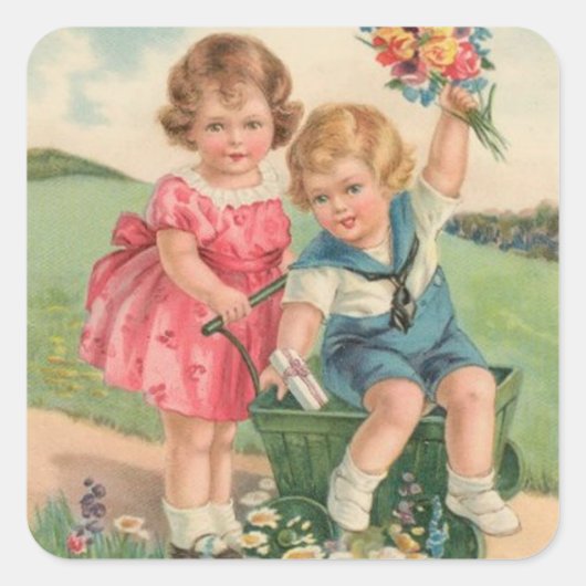  Paasvakantie Kunst Sticker (Voorkant)